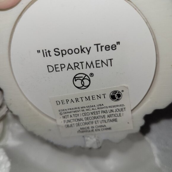 Department 56 Snow Village Halloween Village Accessories Lit Spooky Tree - Picture 8 of 8